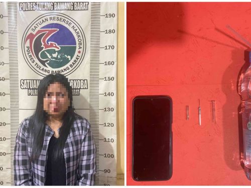Pengembangan Kasus, Satresnarkoba Polres Tulang Bawang Barat kembali berhasil Amankan Seorang Wanita Pengguna Narkoba