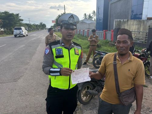 Satgas Gakkum Polres Tubaba Laksanakan Ops Keselamatan Krakatau 2026 di Panaragan Jaya