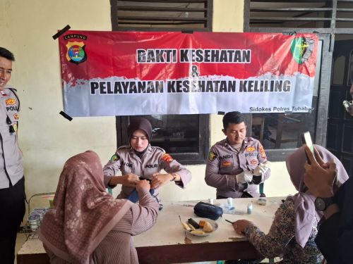 Sie Dokkes Polres Tulang Bawang Barat Gelar Pelayanan Kesehatan' Keliling Rutin Personil Polsek