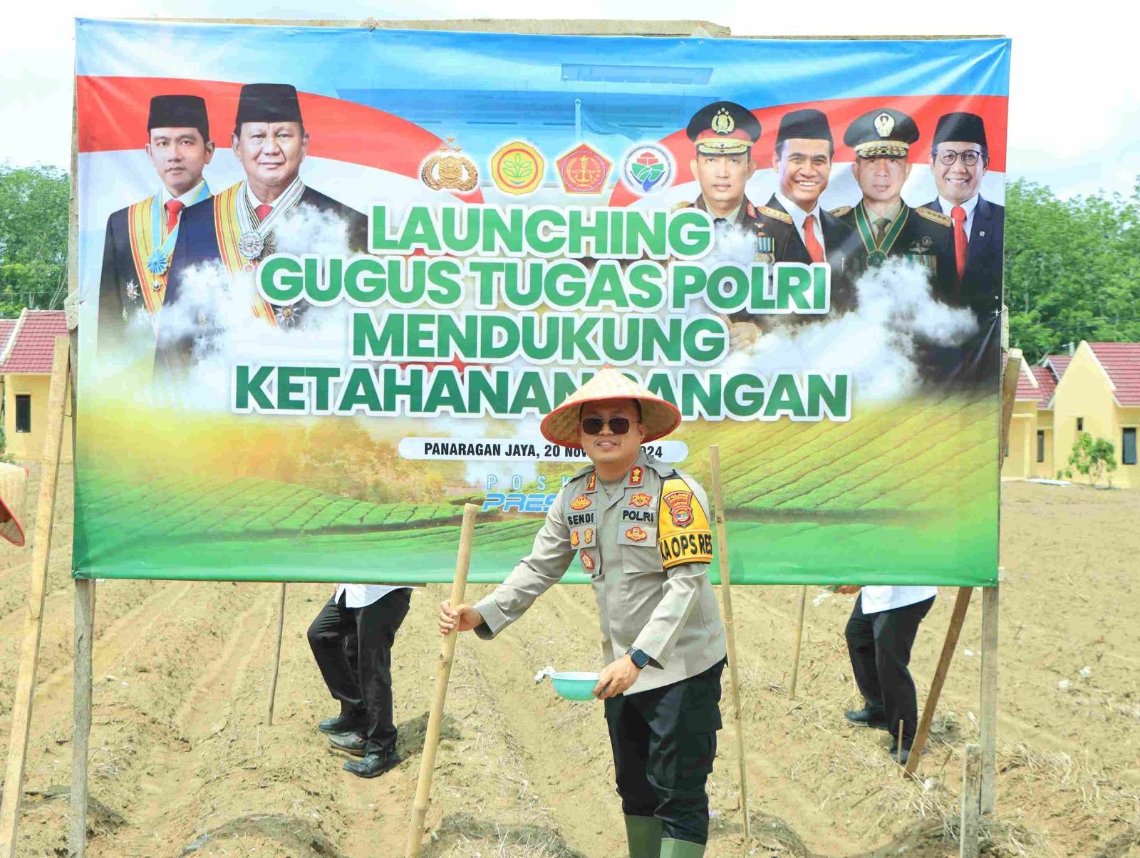 Polres Tulang Bawang Barat Launching Gugus Tugas Polri Mendukung Ketahanan Pangan