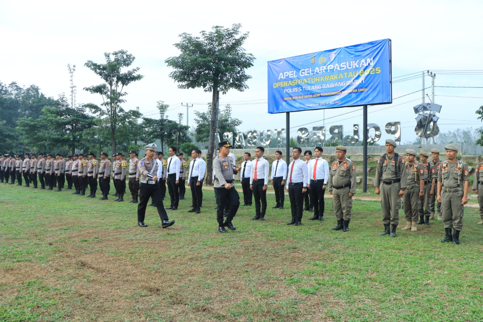 Polres Tubaba Gelar Apel Operasi Patuh Krakatau 2025