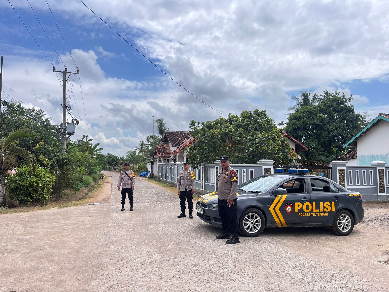 Patroli Polsek Tulang Bawang Tengah di Tiyuh Mekar Asri